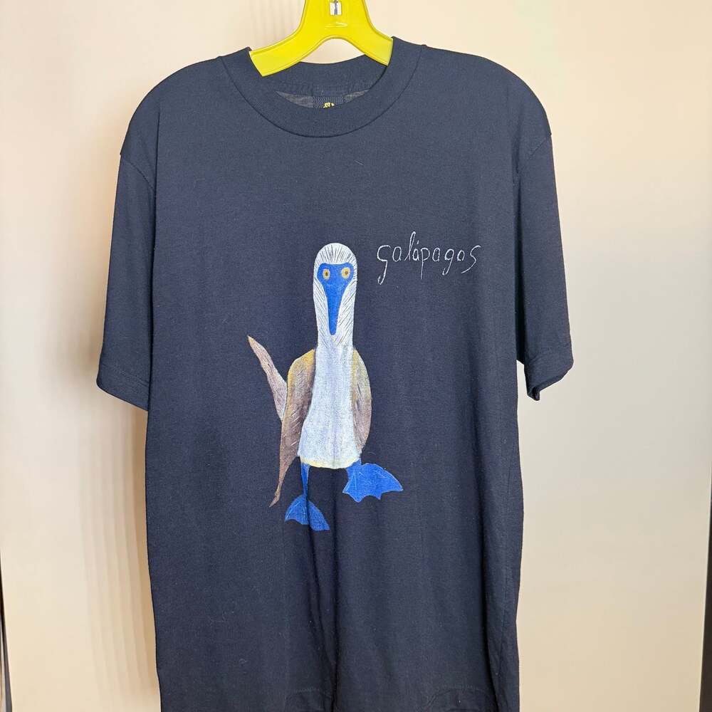 Vintage 90s Blue-footed Booby Bird Galapogos Graphic T-shirt - Australia